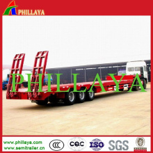 Tri-Axle Mechanical German Suspension Lowbed Camión remolque